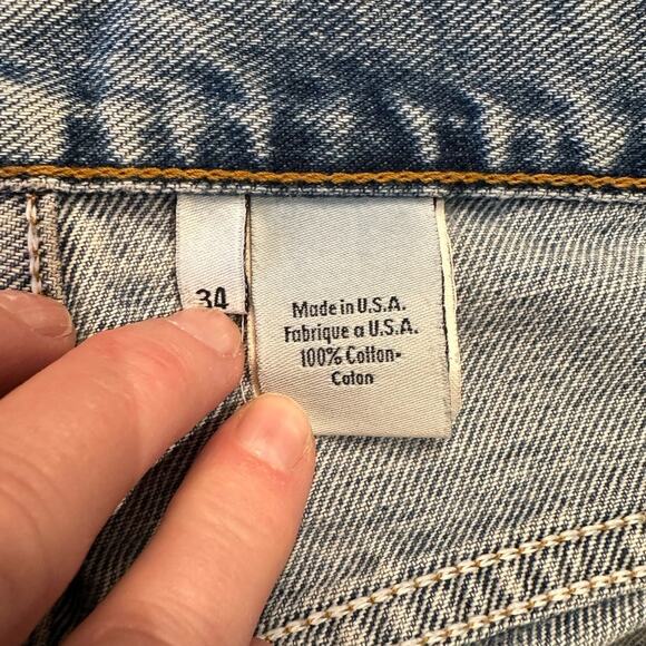 Vintage Calvin Klein Easy Fit Sandblast Jeans 34 x 30 Made in the USA - Picture 8 of 9